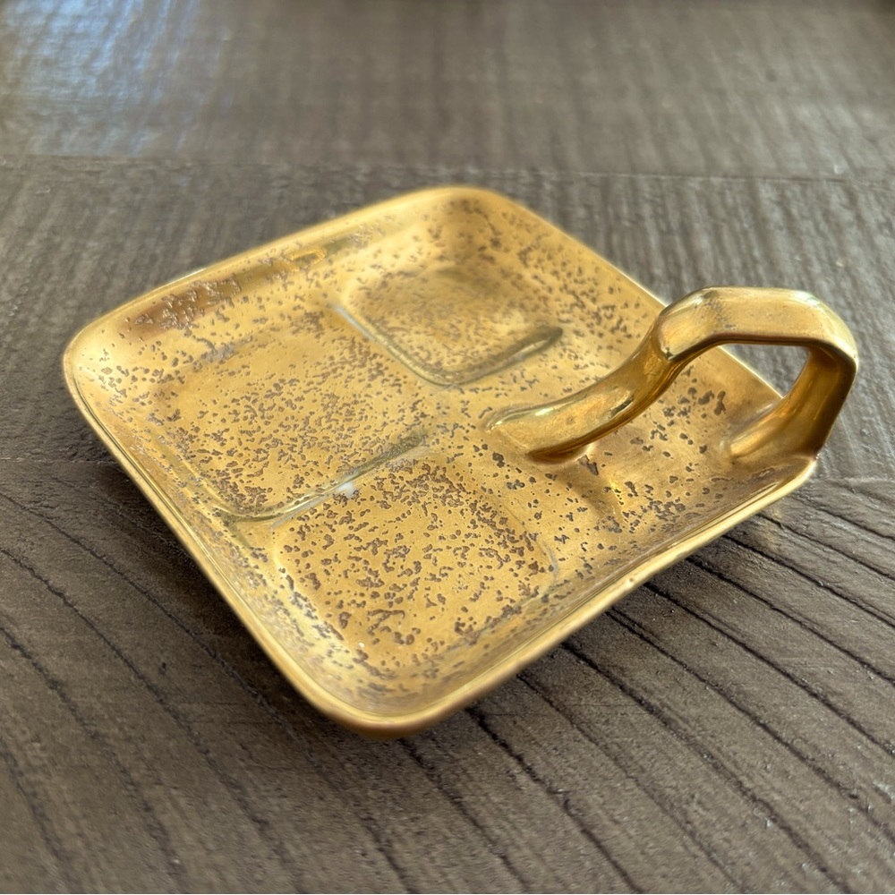 Noritake Glass Ring Dish Hand Painted Japan